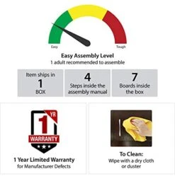 Ameriwood Home Condor Toolless Stand For TVs Up To 50", Espresso 11 Ameriwood Home Condor Toolless Stand For TVs Up To 50", Espresso -Amazon Store 415QxoaCxnL