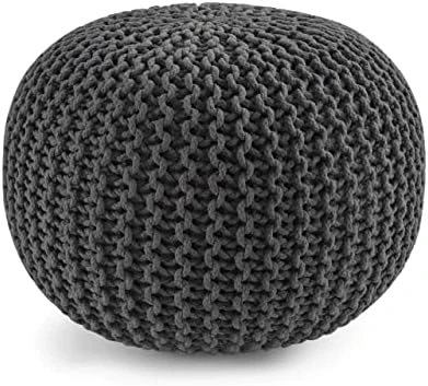 Pouf Ottoman - Hand Knitted Macrame Ottoman Pouf, Large Pouf Ottoman Foot Rest For Couch, 100% Cotton Cord, Poufs For Living Room, Floor Pouf Ottoman - 20 Diameter X 14 Height - Pure Natural 15 Pouf Ottoman - Hand Knitted Macrame Ottoman Pouf, Large Pouf Ottoman Foot Rest For Couch, 100% Cotton Cord, Poufs For Living Room, Floor Pouf Ottoman - 20 Diameter X 14 Height - Pure Natural - Image 13