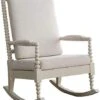 ACME Tristin Rocking Chair - - Cream Fabric & White 2 ACME Tristin Rocking Chair - - Cream Fabric & White -Amazon Store 4168bswrL. AC