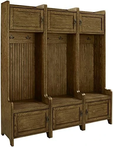 Crosley Furniture KF60004WH Fremont Tower Entryway Hall Tree With Storage (Set Of 2), Distressed White 8 Crosley Furniture KF60004WH Fremont Tower Entryway Hall Tree With Storage (Set Of 2), Distressed White - Image 6