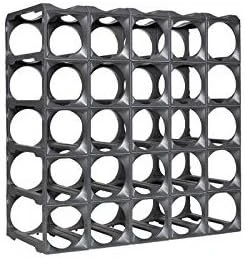 Stackable Modular Wine Rack - 12 Bottle Set (9 Modules, 3 Top Plates) Silver. Store Up To 12 Bottles. Great For Organizing And Creating Storage Space. By Stakrax 9 Stackable Modular Wine Rack - 12 Bottle Set (9 Modules, 3 Top Plates) Silver. Store Up To 12 Bottles. Great For Organizing And Creating Storage Space. By Stakrax - Image 7