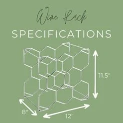 Qvist Sweden Tabletop Wine Rack - Original Scandinavian Design | Stainless Steel 8-Bottle Holder For Storage, Display, And Gifts -Amazon Store 416LDcQeEbL