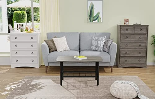 Modern 6 Drawer Dresser, Dressers For Bedroom, Tall Chest Of Drawers Closet Organizers And Storage For Clothes - Easy Pull Handle, Textured Borders Drawers For Living Room, Bedroom, Hallway, Gray Wash 5 Modern 6 Drawer Dresser, Dressers For Bedroom, Tall Chest Of Drawers Closet Organizers And Storage For Clothes - Easy Pull Handle, Textured Borders Drawers For Living Room, Bedroom, Hallway, Gray Wash - Image 3