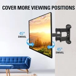 Mounting Dream TV Mount Bracket Full Motion TV Wall Mounts For 26-55 Inch LED LCD Plasma Flat Screen TV, Wall Mount With Swivel Articulating Dual Arms TV Bracket Up To VESA 400x400mm 99 LBS MD2379 -Amazon Store 416NgbKZlSL