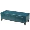 Christopher Knight Home Chelsea PU Storage Ottoman With Studs, Teal -Amazon Store 416UoPaljKL