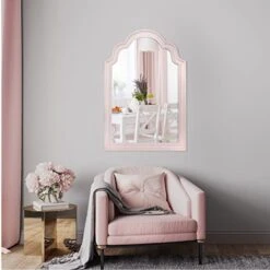 Sheffield Home 27x40 Inch Enchanted Arch Wall Mirror, Mirror For Entryway, Living Room, Bathroom, Distressed Pink 14 Sheffield Home 27x40 Inch Enchanted Arch Wall Mirror, Mirror For Entryway, Living Room, Bathroom, Distressed Pink -Amazon Store 416Z05BQgqL
