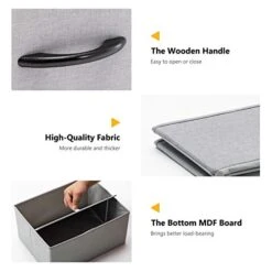 Duhome 8 Drawers Dresser Organizer, Fabric Storage Tower & Chest For Bedroom Hallway Nursery Entryway With Sturdy Steel Frame Wood Top, Light Grey -Amazon Store 416mpS21vqL