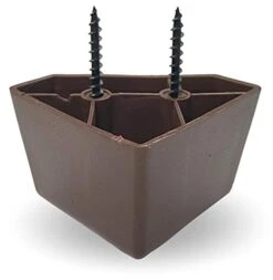 Set Of 4 Universal Dark Brown Plastic Furniture Triangle Legs - Sofa/Couch/Chair -Amazon Store 416y5ttkAxL