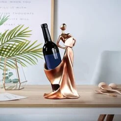 Artpaul Wine Bottle Holder Beauty Lady Statue Wine Bottle Stand Lady Wine Rack Decoration Wine Cork Holder Decor Wine Decor For Kitchen Bar (Golden Red) 11 Artpaul Wine Bottle Holder Beauty Lady Statue Wine Bottle Stand Lady Wine Rack Decoration Wine Cork Holder Decor Wine Decor For Kitchen Bar (Golden Red) -Amazon Store 4171JmPdaGL