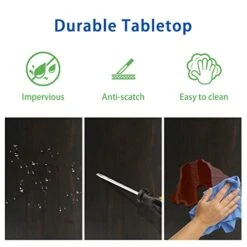 4 EVER WINNER Farmhouse Coffee Bar, Wood Coffee Bar Cabinet With Sliding Barn Doors, Adjustable Shelves, Kitchen Buffet Storage Cabinet Cupboard Credenza Server Table For Dining Room, Espresso -Amazon Store 4174r7IGcAL