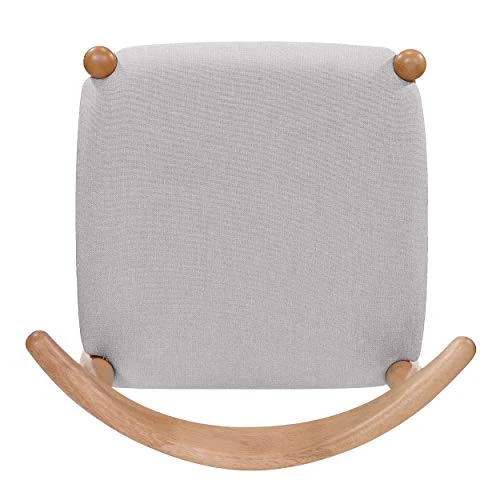 Christopher Knight Home Francie Fabric With Oak Finish Dining Chairs, 2-Pcs Set, Beige 4 Christopher Knight Home Francie Fabric With Oak Finish Dining Chairs, 2-Pcs Set, Beige - Image 2