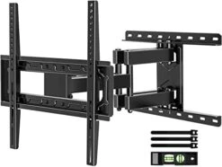 HOME VISION TV Wall Mount, Full Motion Swivel Tilt TV Mount For 26-65inch, Some Up To 70inch LED LCD OLED TVs With Dual Articulating Arms TV Bracket Max VESA 400x400mm 132lbs Fits 12/16" Wood Stud -Amazon Store 417Er54MGAL. AC