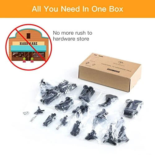 Universal TV Mounting Hardware Kit Fits Most TVs Up To 80 Inches, VESA Wall Mount M4, M5, M6, M8 Screws, Spacers And Washers, Works With Most TV/Monitor Mounts, PGUHP2, Black 6 Universal TV Mounting Hardware Kit Fits Most TVs Up To 80 Inches, VESA Wall Mount M4, M5, M6, M8 Screws, Spacers And Washers, Works With Most TV/Monitor Mounts, PGUHP2, Black - Image 4