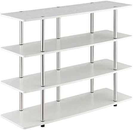 Convenience Concepts Designs2Go XL Highboy 4 Tier TV Stand Home_Furniture_and_Decor, Black 15 Convenience Concepts Designs2Go XL Highboy 4 Tier TV Stand Home_Furniture_and_Decor, Black - Image 13