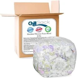 Chill Sack Bean Bag Chair: Giant 5' Memory Foam Furniture Bean Bag - Big Sofa With Soft Micro Fiber Cover - Grey Pebble -Amazon Store 417bys50YL. AC