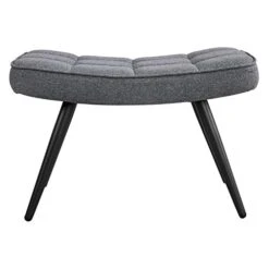 Topeakmart Accent Chair With Ottoman Set Upholstered Living Room Chair Fabric Arm Chair With Foot Rest Sofa Chair And Ottoman Set For Living Room Bedroom Office Grey -Amazon Store 417sQmWXbvL