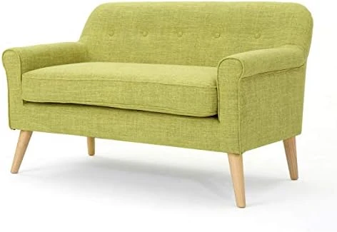 Christopher Knight Home Mariah Mid-Century Modern Loveseat, Muted Blue 9 Christopher Knight Home Mariah Mid-Century Modern Loveseat, Muted Blue - Image 7