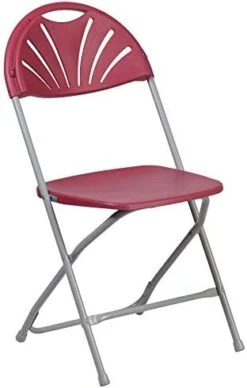 Flash Furniture 2 Pack HERCULES Series 650 Lb. Capacity Black Plastic Fan Back Folding Chair -Amazon Store 418DqZdJQdL. AC