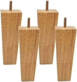 BOCNYC Furniture Legs，4Pcs Woodenniture Feets Natural Solid Wood Reliable Legs M8 Cabinets With Anti-Slip Mats For Sofa Chair Tea Table, Straight/5Cm/2.0In,12cm/4.7in -Amazon Store 418GC7IzfRL. AC