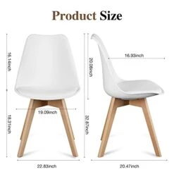 OLIXIS Dining Chairs Set Of 4 Mid-Century Modern Dinning Chairs, Living Room Bedroom Outdoor Lounge Chair PU Leather Cushion And Wood Legs 12 OLIXIS Dining Chairs Set Of 4 Mid-Century Modern Dinning Chairs, Living Room Bedroom Outdoor Lounge Chair PU Leather Cushion And Wood Legs -Amazon Store 418Yfj8f7SL