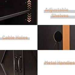 4 EVER WINNER Buffet Cabinet With Storage And Barn Doors, Farmhouse Coffee Bar Cabinet Sideboard Buffet Storage Cabinet For Living Room Dinning Room Kitchen Storage Cabinets, Espresso 14 4 EVER WINNER Buffet Cabinet With Storage And Barn Doors, Farmhouse Coffee Bar Cabinet Sideboard Buffet Storage Cabinet For Living Room Dinning Room Kitchen Storage Cabinets, Espresso -Amazon Store 418aBC1ggYL