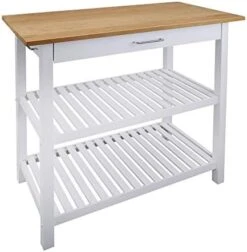 Casual Home Solid Hardwood Top, Natural/White, 40" W (373-91) Kitchen Island, Natural&White 23 Casual Home Solid Hardwood Top, Natural/White, 40" W (373-91) Kitchen Island, Natural&White -Amazon Store 418cTkjNrjL. AC