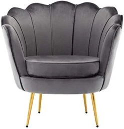 DAGONHIL Pink Velvet Accent Chair For Living Room, Lounge Chair For Bedroom With Gold Metal Legs, Vanity Chair For Makeup Room, Dusty Pink -Amazon Store 418fMZNqxFL. AC