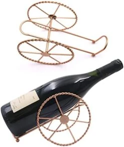 Countertop Wine Rack - Wine Holder For Wine Storage - Red Bronze Metal Wine Rack - Wine Racks Countertop - Small Wine Rack - Wine Bottle Storage - Tabletop Wine Rack -Amazon Store 418mqwEjrOL. AC