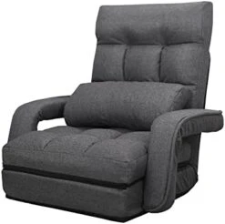 WAYTRIM Indoor Chaise Lounge Chair, Floor Chair For Adults 6-Position Indoor Lounge Chair Lazy Sofa With Armrests And Pillow Comfy Chair For Bedroom, Dorm, Living Room - Charcoal 15 WAYTRIM Indoor Chaise Lounge Chair, Floor Chair For Adults 6-Position Indoor Lounge Chair Lazy Sofa With Armrests And Pillow Comfy Chair For Bedroom, Dorm, Living Room - Charcoal -Amazon Store 41922jkUm7L. AC