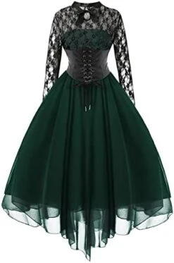 Women’s Gothic Steampunk Dress 2023 Vintage Goth Punk Spaghetti Strap Dress Retro Empire Waist Dress 1950s Dresses 28 Women’s Gothic Steampunk Dress 2023 Vintage Goth Punk Spaghetti Strap Dress Retro Empire Waist Dress 1950s Dresses -Amazon Store 419DV3ThwtL. AC
