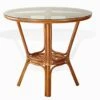 Pelangi Rattan Wicker Round Dining Table With Glass Top, Colonial -Amazon Store 419KR8gQflL