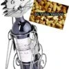 BRUBAKER Wine Bottle Holder Cat - Metal Sculpture - Wine Rack Decor - Tabletop - With Greeting Card 1 BRUBAKER Wine Bottle Holder Cat - Metal Sculpture - Wine Rack Decor - Tabletop - With Greeting Card -Amazon Store 419LpyDzXqL