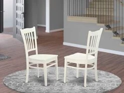 East West Furniture GRC-WHI-W Dining Chairs, Wood Seat, Linen White 13 East West Furniture GRC-WHI-W Dining Chairs, Wood Seat, Linen White -Amazon Store 419qvBwiEL. AC