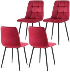 NORDICANCA Velvet Dining Chair Set Of 4, Armless Yellow Reading Chair With Sewing Threads Metal Coated Legs, Modern Side Chair For Home 28 NORDICANCA Velvet Dining Chair Set Of 4, Armless Yellow Reading Chair With Sewing Threads Metal Coated Legs, Modern Side Chair For Home -Amazon Store 41A1EkeAAoL. AC