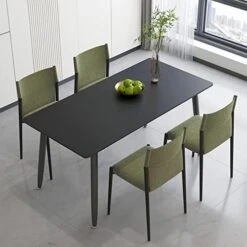 Dining Table 55" Rectangular Grey Kitchen Table With Sintered Stone Table Top And Metal Legs Modern Dinner Table For Dining Room 18 Dining Table 55" Rectangular Grey Kitchen Table With Sintered Stone Table Top And Metal Legs Modern Dinner Table For Dining Room -Amazon Store 41A7ZFrbHKL. AC