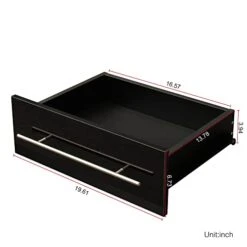 MENGK The Black TV Cabinet Has Two Drawers With Color-Changing Light Strips 9 MENGK The Black TV Cabinet Has Two Drawers With Color-Changing Light Strips -Amazon Store 41AKJ5X0U3L