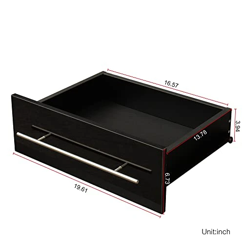 MENGK The Black TV Cabinet Has Two Drawers With Color-Changing Light Strips 6 MENGK The Black TV Cabinet Has Two Drawers With Color-Changing Light Strips - Image 4