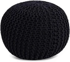 BIRDROCK HOME Round Pouf Foot Stool Ottoman - Knit Bean Bag Floor Chair - Cotton Braided Cord - Great For The Living Room, Bedroom And Kids Room - Small Furniture (Light Grey) 18 BIRDROCK HOME Round Pouf Foot Stool Ottoman - Knit Bean Bag Floor Chair - Cotton Braided Cord - Great For The Living Room, Bedroom And Kids Room - Small Furniture (Light Grey) -Amazon Store 41ARFH90zwL. AC