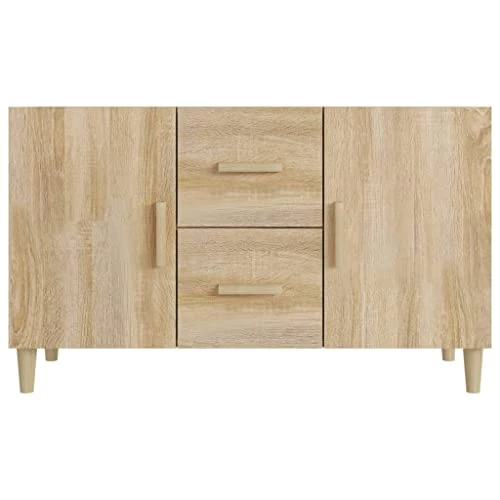 Youuihom Sideboard Living Room Decorative Furniture Decorative Cabinets Kitchen Storage Cabinets Sonoma Oak 39.4"x14.2"x23.6" Engineered Wood Suitable For Office, Home, Garage, Dining Room 5 Youuihom Sideboard Living Room Decorative Furniture Decorative Cabinets Kitchen Storage Cabinets Sonoma Oak 39.4"x14.2"x23.6" Engineered Wood Suitable For Office, Home, Garage, Dining Room - Image 3