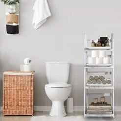 NO MORE TAG 4-Tier Ladder Shelf,Wood Ladder Bookshelf,Leaning Bookshelf With Storage Space,Ladder Shelf Book Storage Shelf Organizer,Flower Display Multi-Functional Shelves,White 11 NO MORE TAG 4-Tier Ladder Shelf,Wood Ladder Bookshelf,Leaning Bookshelf With Storage Space,Ladder Shelf Book Storage Shelf Organizer,Flower Display Multi-Functional Shelves,White -Amazon Store 41AWaiPBULL