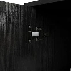 Panana Accent Sideboard Buffet Serving Cabinet With 2 Doors And Shelves Storage Cabinet White Coffee Bar Cabinet For Kitchen Dinning Room Living Room (41.81 Inch, Black) -Amazon Store 41AXRC465pL