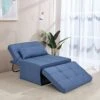 Mdeam Sleeper Chair Bed Sofa Bed 4 In 1 Multi-Function Folding Ottoman Bed With Adjustable Backrest For Small Apartment/Living Room,No Installation(Light Blue) -Amazon Store 41AXyJFbxKL