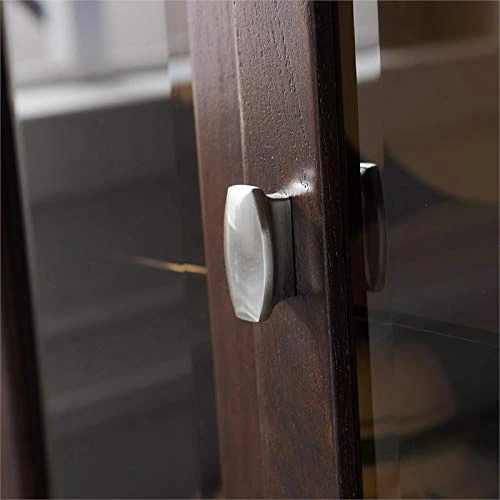 BOWERY HILL Curio Cabinet In Chocolate Oak 4 BOWERY HILL Curio Cabinet In Chocolate Oak - Image 2