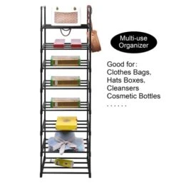 Easyhouse 8 Tier Metal Sturdy Shoe Rack, Narrow Tall Shelf Organizer For Entryway, Closet, Bedroom -Amazon Store 41B6L3qNmEL