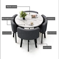 Coffee Table And Chair Combination Balcony Living Room Dining Table Marble Table And Chairs Table Four Chairs Office Reception Desk And Chair Set Meeting Room Round Table Beauty Salon Movie Theater -Amazon Store 41BAls9h48L