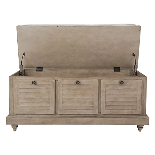 OSP Home Furnishings Dover Bench Antique Grey 4 OSP Home Furnishings Dover Bench Antique Grey - Image 2