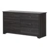 South Shore Fusion 6-Drawer Double Dresser, Gray Oak -Amazon Store 41BQiiRsuiL
