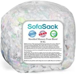 Sofa Sack Shredded Foam Refill: Memory Foam Filling Refill For Bean Bags, Dog Beds And Pillows, 30lbs, Multi-Color -Amazon Store 41BpRwalciL. AC