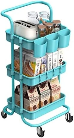 ALVOROG 3-Tier Rolling Utility Cart Storage Shelves Multifunction Storage Trolley Service Cart With Mesh Basket Handles And Wheels Easy Assembly For Bathroom, Kitchen, Office (White) 15 ALVOROG 3-Tier Rolling Utility Cart Storage Shelves Multifunction Storage Trolley Service Cart With Mesh Basket Handles And Wheels Easy Assembly For Bathroom, Kitchen, Office (White) -Amazon Store 41BwAeNassL. AC