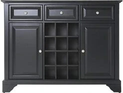 Crosley Furniture Alexandria Wine Buffet/Sideboard - Vintage Mahogany -Amazon Store 41C7b9hxo4L. AC